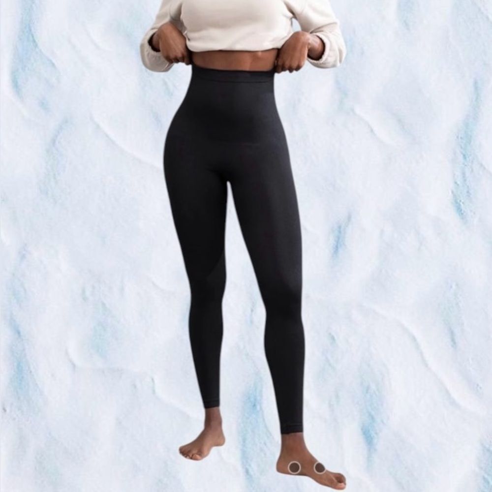 Shapermint Essentials High-Waisted Shaping Leggings - Black - Size Large